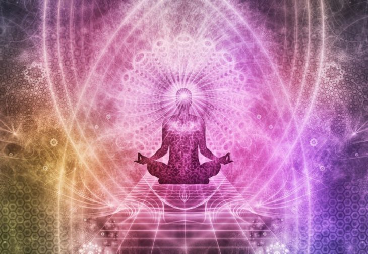 Meditation-Kraftschild